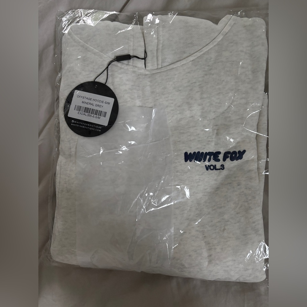 White Fox Gray Sweatshirt Cozy and Stylish